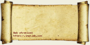 Hana Isaković vizit kartica